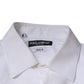 Dolce & Gabbana White Bib Cotton Poplin GOLD Men Formal Shirt