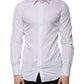 Dolce & Gabbana White Cotton Formal Men GOLD Dress Shirt