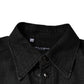 Dolce & Gabbana Black Logo Cotton Button Down Denim Shirt