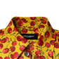 Dolce & Gabbana Yellow Cherry Button Down Men Casual Shirt