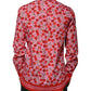 Dolce & Gabbana Pink Cherry Cotton Formal MARTINI Dress Shirt