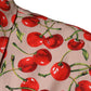 Dolce & Gabbana Beige Cherry Button Down Men Casual Shirt