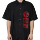 Dolce & Gabbana Black Eye Lip Cotton Button Down Men Shirt