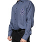 Dolce & Gabbana Blue Logo Long Sleeve Button Down Casual Shirt