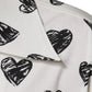 Dolce & Gabbana White Heart Print Short Sleeve Casual Shirt