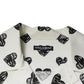 Dolce & Gabbana White Heart Print Short Sleeve Casual Shirt