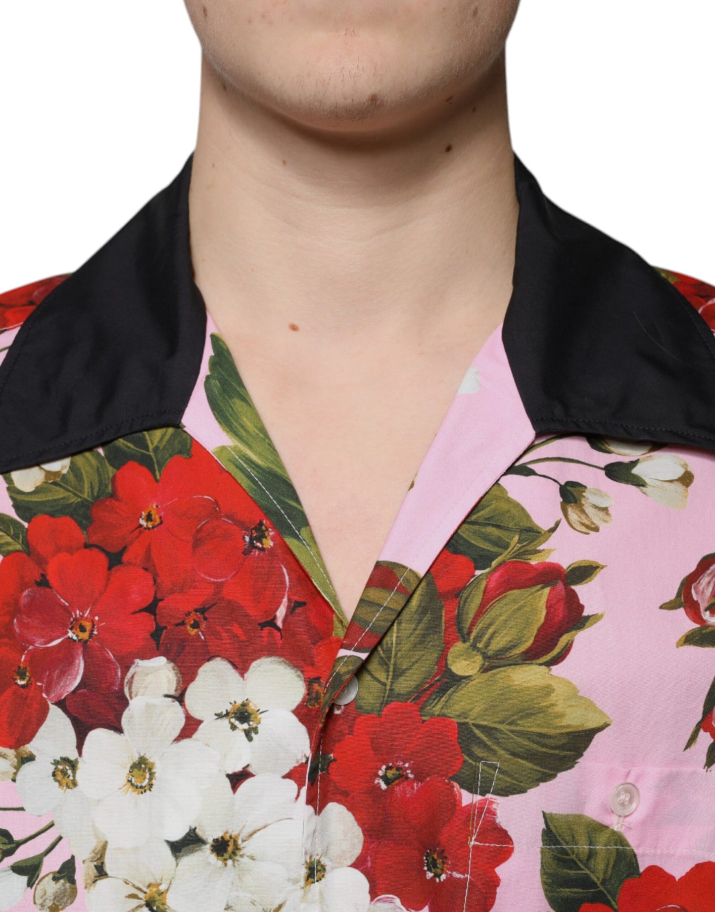 Dolce & Gabbana Multicolor Floral Button Down Casual Shirt