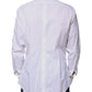 Dolce & Gabbana White Bib Cotton Poplin GOLD Formal Shirt