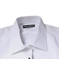 Dolce & Gabbana White Bib Cotton Poplin GOLD Formal Shirt