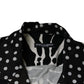 Dolce & Gabbana Black White Zebra Button Down Oversize Shirt