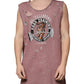 Dolce & Gabbana Brown Cotton Round Neck Sleeveless T-shirt