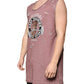 Dolce & Gabbana Brown Cotton Round Neck Sleeveless T-shirt