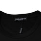 Dolce & Gabbana Black Cotton Crew Neck Short Sleeves T-shirt