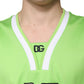 Dolce & Gabbana Green Polyester Jersey Sleeveless T-shirt