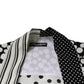 Dolce & Gabbana Black White Polka Dots Silk Men Casual Shirt