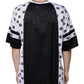 Dolce & Gabbana Black White Logo Men Short Sleeves T-shirt
