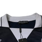 Dolce & Gabbana Blue White Milano Long Sleeve Jersey T-shirt