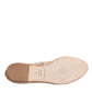 Dolce & Gabbana Beige Lace Crystal Ballet Flats Loafers Shoes