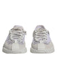 Dolce & Gabbana White Mesh NS1 Low Top Sports Sneaker Shoes