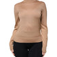 Dolce & Gabbana Brown Turtleneck Long Sleeve Pullover Sweater