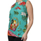 Dolce & Gabbana Multicolor Vegetables Sleeveless Tank Top