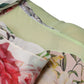 Dolce & Gabbana Multicolor Floral Patchwork Ascot Collar Top