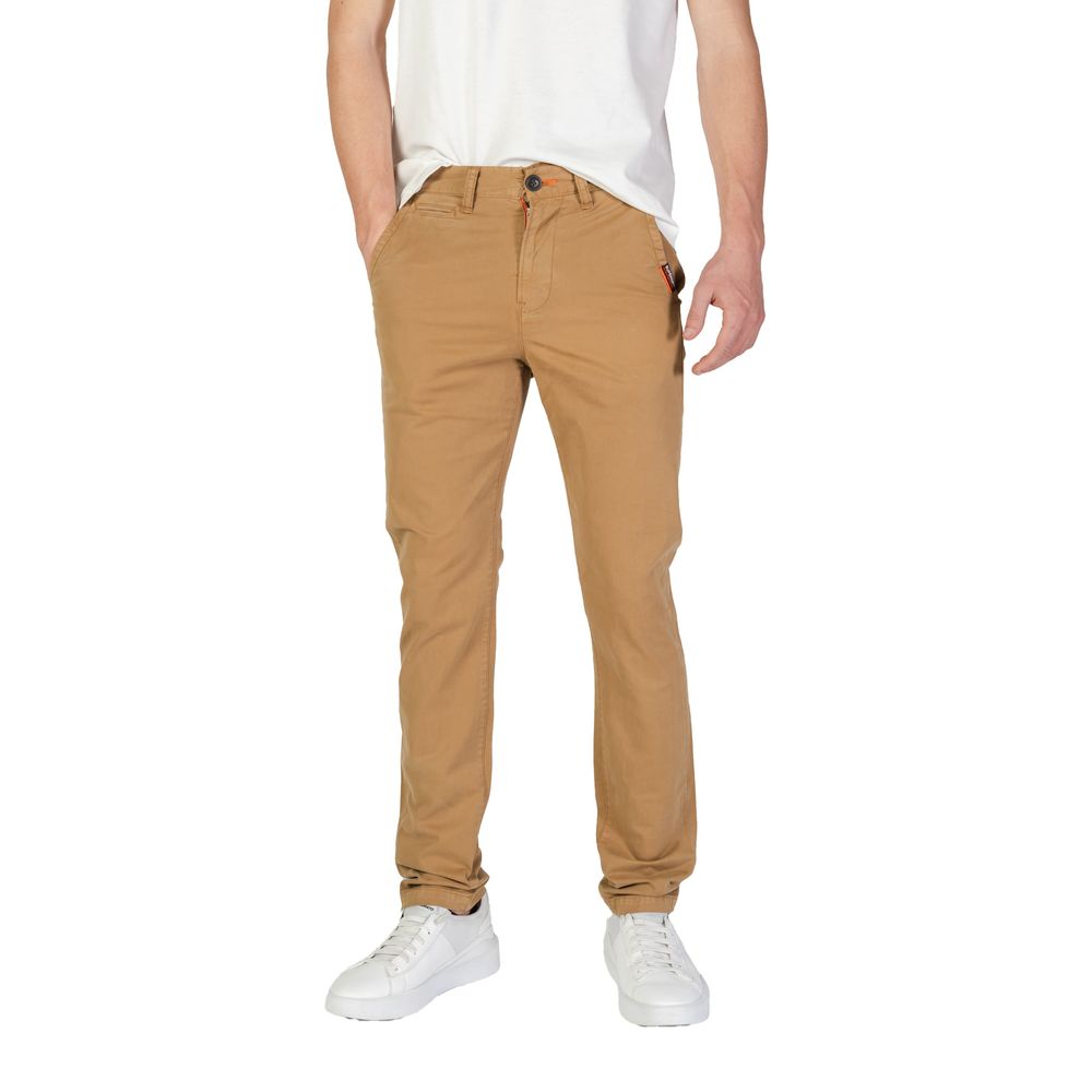 Superdry Beige Cotton Jeans & Pant