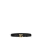 Dolce & Gabbana Black Calf Leather Bos Taurus Regular Belt
