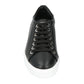 Les Hommes Black Calfskin Men Sneaker