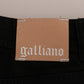 John Galliano Chic Black Regular Fit Denim Jeans