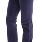 Ermanno Scervino Chic Purple Corduroy Bootcut Flare Pants