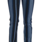 Dolce & Gabbana Chic Blue Striped Slim Fit Girly Jeans