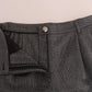 Dolce & Gabbana Gray Wool Capri Pants