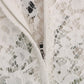 Dolce & Gabbana White Crystal Embellished Lace Blouse