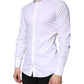 Dolce & Gabbana White Cotton Formal Men GOLD Dress Shirt