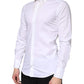 Dolce & Gabbana White Cotton Formal Men GOLD Dress Shirt