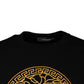 Versace Black Medusa Embroidery Crew Neck Pullover Sweater