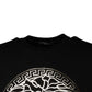 Versace Black Medusa Fleece Men Crew Neck Sweatshirt Sweater