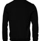 Versace Black Medusa Fleece Men Crew Neck Sweatshirt Sweater