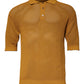 Dolce & Gabbana Brown Perforated Collared Short Sleeves T-shirt
