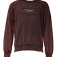 Dolce & Gabbana Brown Logo Cotton Crew Neck Pullover Sweater