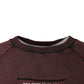Dolce & Gabbana Brown Logo Cotton Crew Neck Pullover Sweater