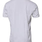 Dolce & Gabbana White Logo Embossed Cotton Crewneck T-shirt