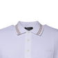 Versace White Viscose Collared Men Polo Short Sleeves T-shirt