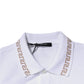 Versace White Viscose Collared Men Polo Short Sleeves T-shirt