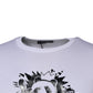 Dolce & Gabbana White Panda King Cotton Crew Neck T-shirt