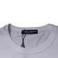 Dolce & Gabbana White Panda King Cotton Crew Neck T-shirt