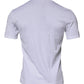 Dolce & Gabbana White Panda King Cotton Crew Neck T-shirt