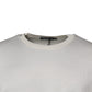 Dolce & Gabbana Off White Silk CrewNeck Short Sleeve T-shirt