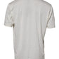 Dolce & Gabbana Off White Silk CrewNeck Short Sleeve T-shirt